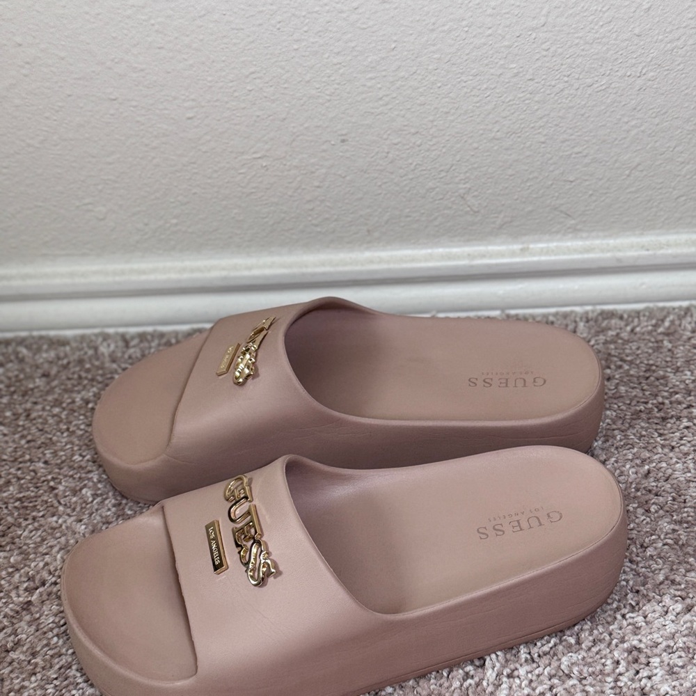 Guess Women's Blush beige Slide Sandals Size 10M - Picture 4 of 8